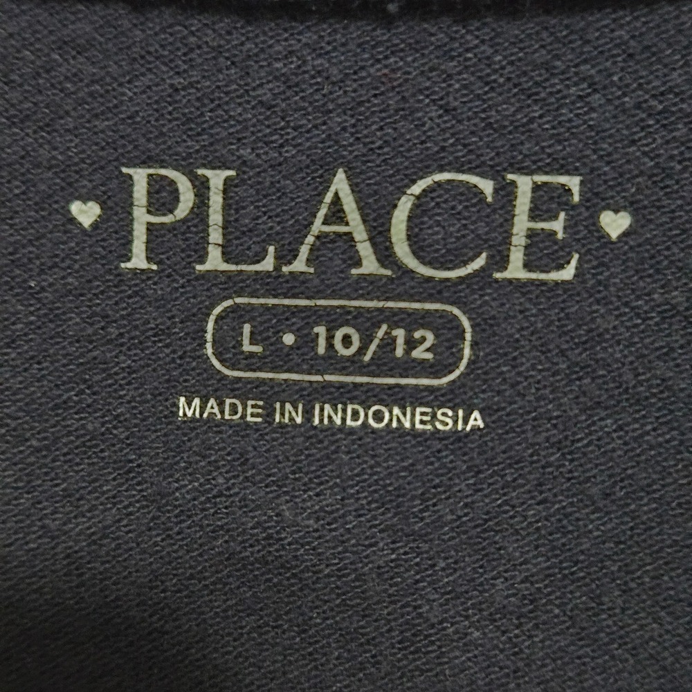 The Childrens Place Girls Navy Blue Polo Dress Short Sleeve Cotton Size L 10/12 - Picture 3 of 5